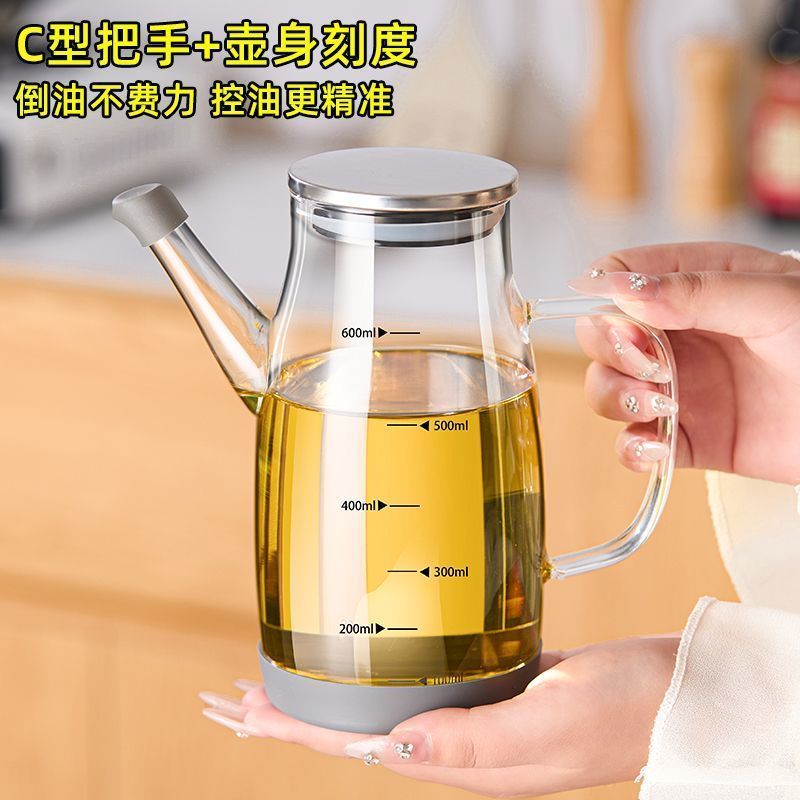 Casa cocina resistente a altas temperaturas jarra de aceite de vidrio sin colgar aceite con escala jarra de aceite de gran capacidad jarra de vinagre jarra de salsa de soja Application Scenario