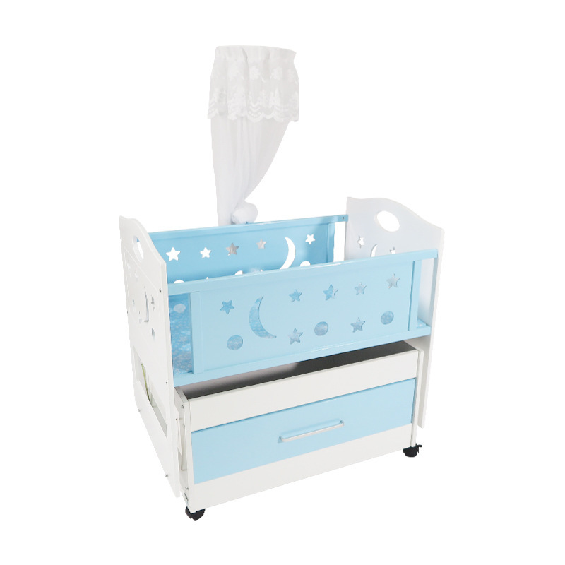 New products: New baby bed, spliced large bed, movable multi-functional mobile wheel sleeping basket bed, portable home extended edge bed Application Scenario