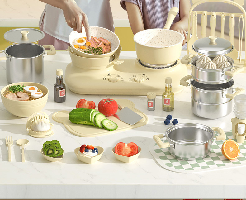 儿童迷你小厨房真煮全套真实版套装玩具女孩煮饭可吃做饭生日礼物详情6