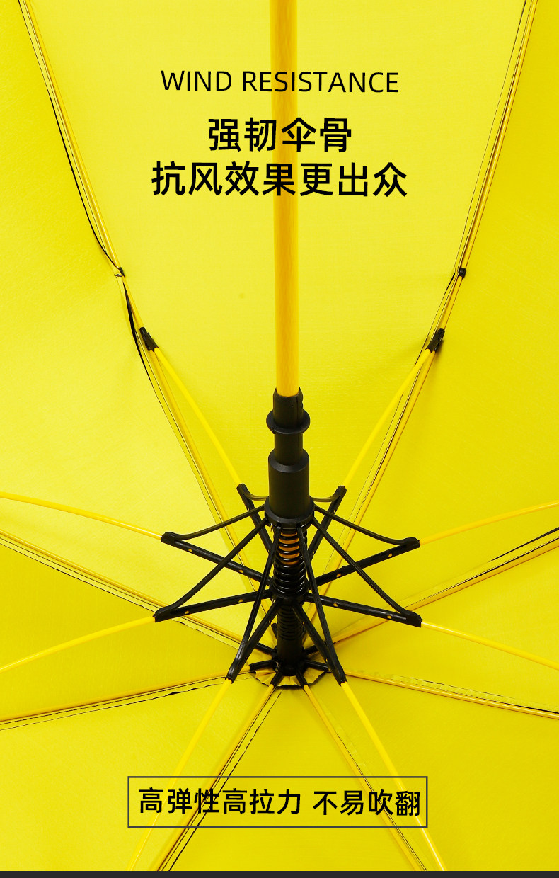 双人大雨伞黑胶防晒晴雨伞长柄超大号防水套商务伞大伞商务礼品详情9