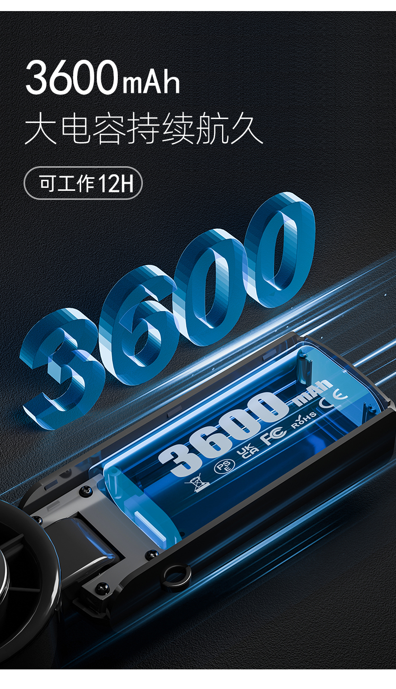 2025新款迷你冰敷制冷手持制冷敷高速涡轮透明机甲超长续航风扇详情6