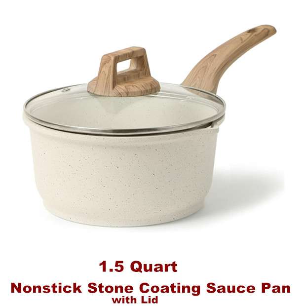 Saucepan Sauce Pan Milk Pan Cooking Nonstick Stone Coating