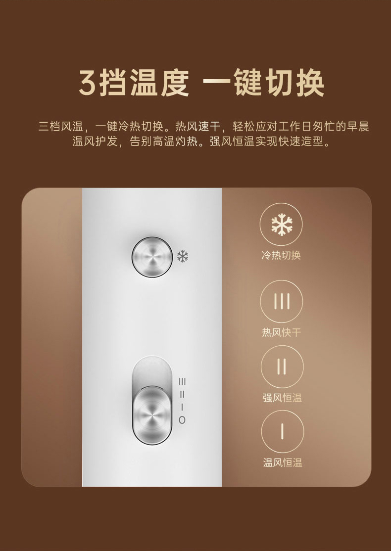 超人电吹风机家用大功率便携大风力负离子专业理发店吹风筒RD1650详情12