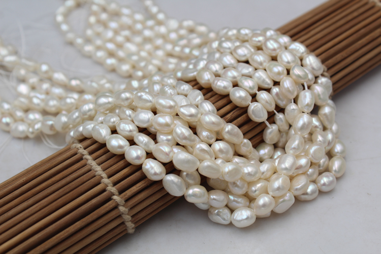 天然淡水珍珠巴洛克强光小石头造型随形直孔珍珠手工diy材料配件详情13