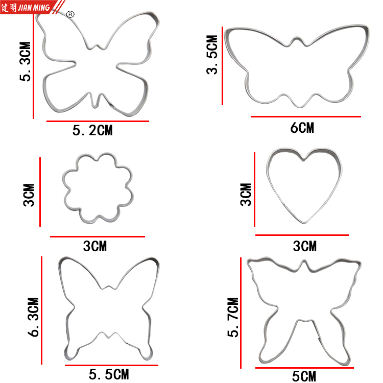JM8183 stainless steel cookie molds, baking molds, irregular-shaped cookie molds, baking tools, DIY pic 7