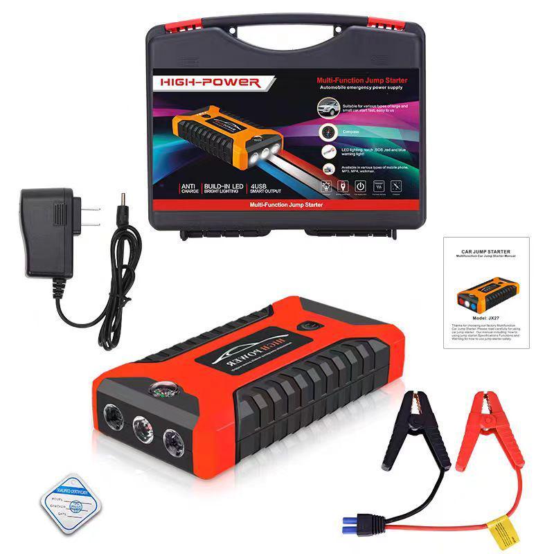 12V car emergency start power supply, large-capacity car starter, instant start wonder for low battery and jump-on battery Application Scenario