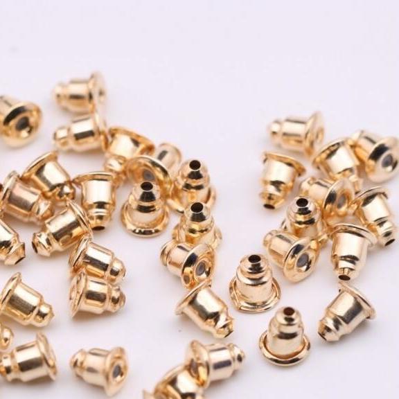 100个子弹头防过敏耳堵耳塞耳钉后塞透明硅胶塑料耳堵防掉耳帽详情2