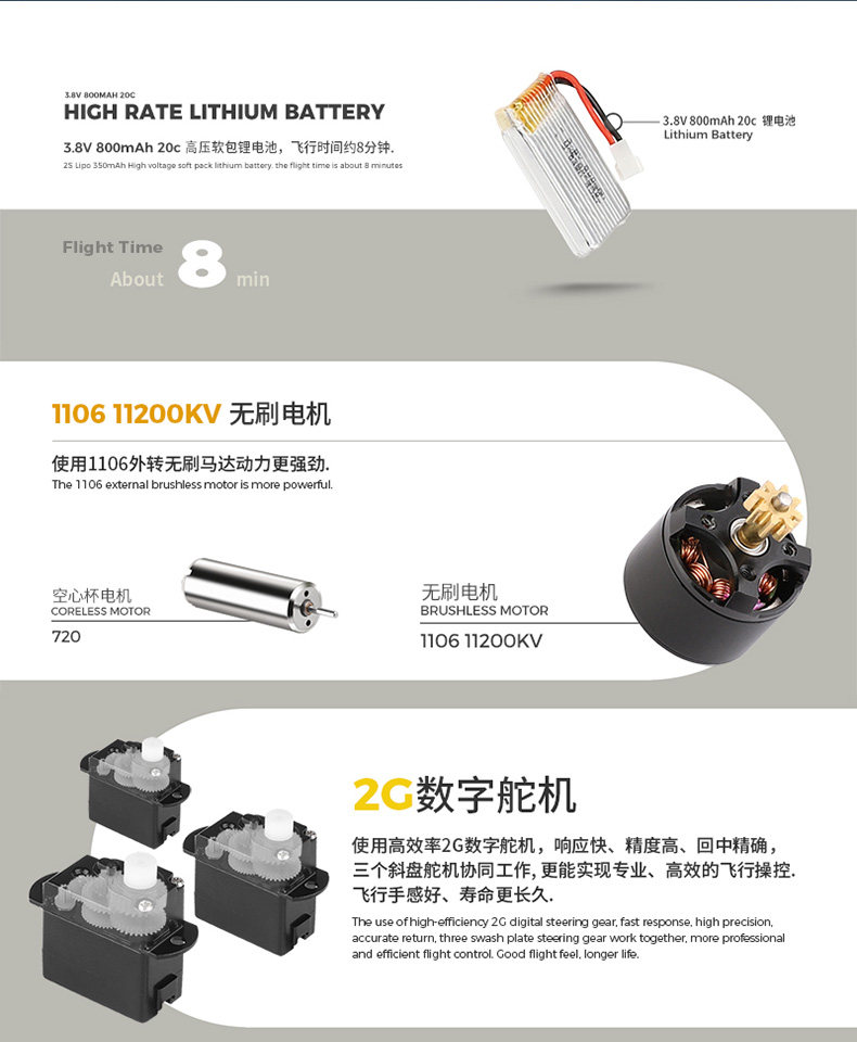 K170 Cross-border Black Hawk remote-controlled aircraft, a six-axis gyroscope fixed-height four-way airless helicopter pic 8