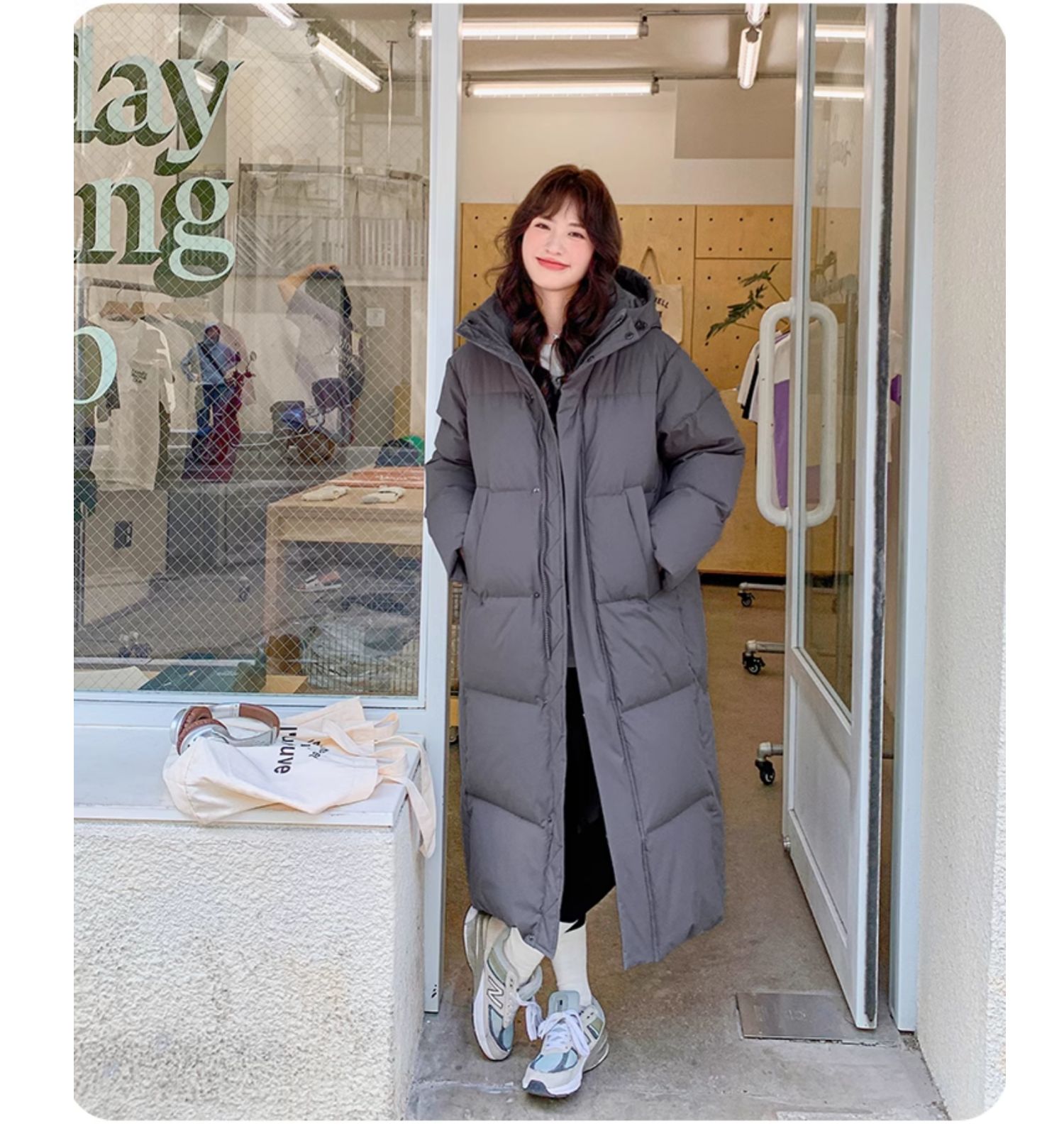 正品长款羽绒服女冬季2025新款超长过膝情侣宽松加厚90白鸭绒外套详情48