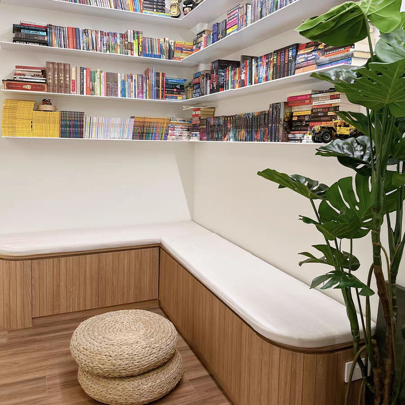 Customized leather seat cushions, sofa cushions, chairs, bay window booths, milk tea shop shoe-changing stools, sponge cushions, rectangular and square details Picture