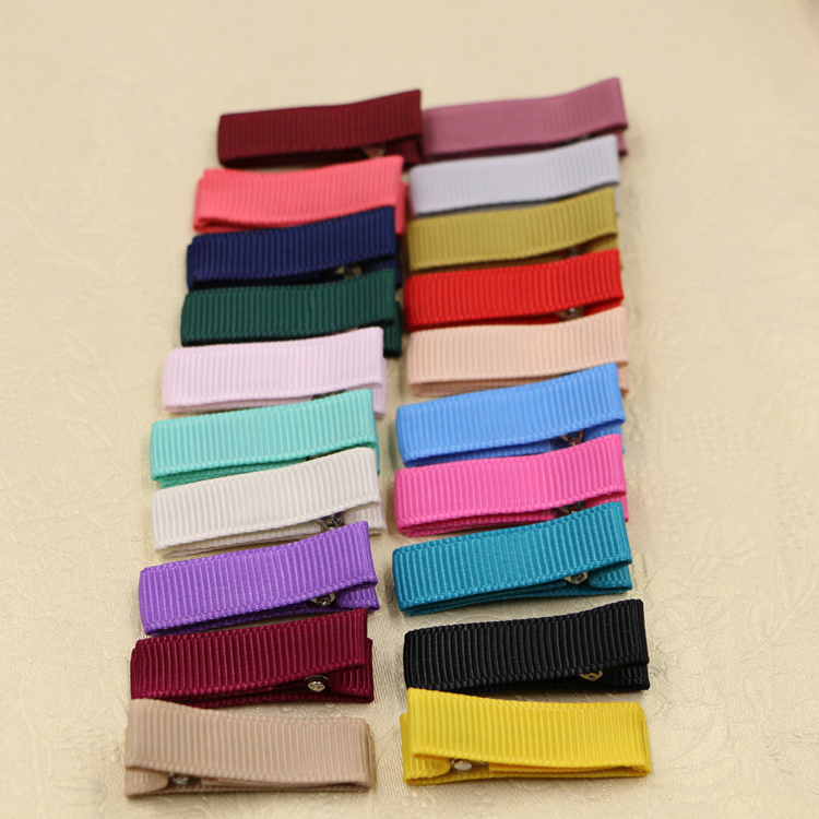 diy韩版发饰配件材料 20色4.8 3.5手工全布包安全发夹子边夹发卡详情8