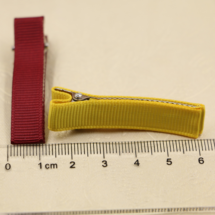 diy韩版发饰配件材料 20色4.8 3.5手工全布包安全发夹子边夹发卡详情4