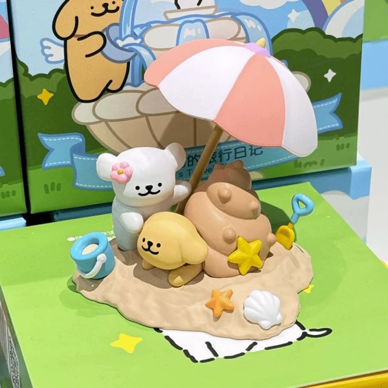 In stock, genuine Line Dog 2nd generation blind box, travel diary series, trendy and cute mini figurine gifts details Picture