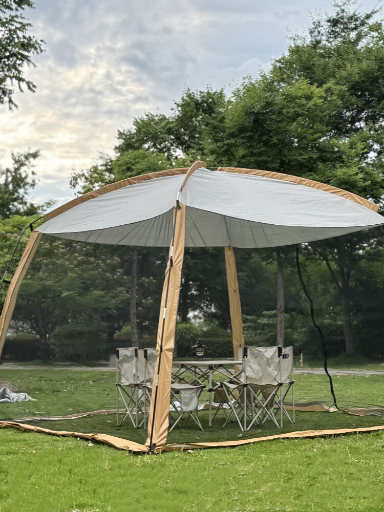 户外帐篷一体式遮阳棚防雨防晒凉棚野营露营防蚊虫网纱多人大帐棚详情13