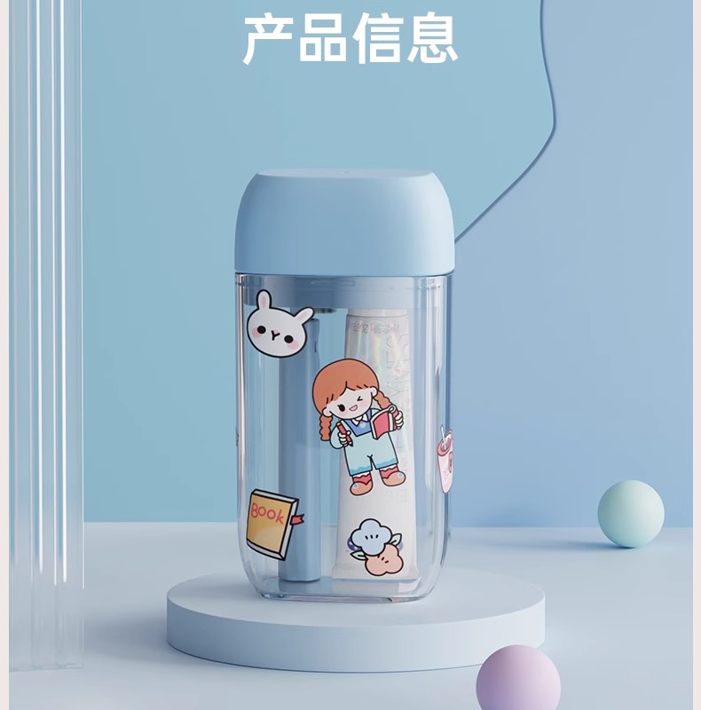 旅行洗漱套装漱口杯子牙膏牙杯三件套洗漱杯便携式叠牙刷旅行装详情14