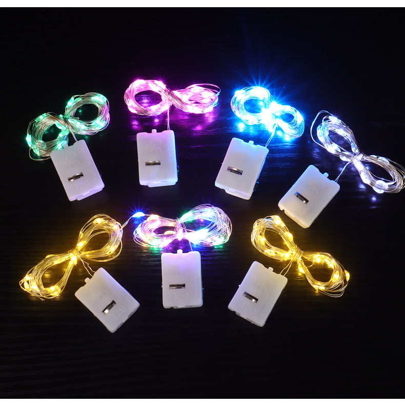 led flash, cross-border copper wire light string, colored light, gift box, light strip decoration, star light, wire string, small white box manufacturer pic 8
