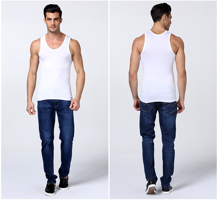 男士纯棉背心运动跨栏大码男款内穿全棉青年夏季打底健身紧身无袖详情16