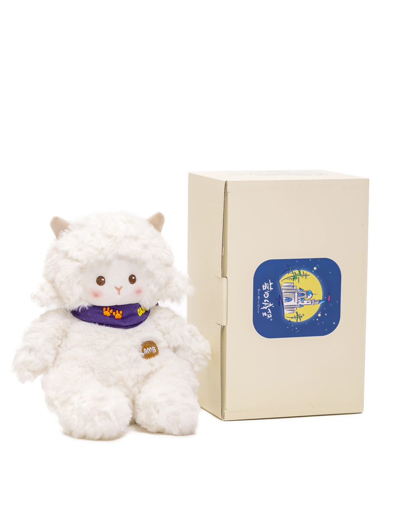 蓝白城堡毛绒公仔小羊布玩偶玩具可爱小熊安抚娃娃送女生日礼物详情13