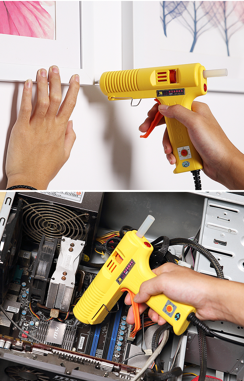 波斯手工儿童7-11mm高粘强力胶家用专业热熔电热可调温 热熔胶枪详情20