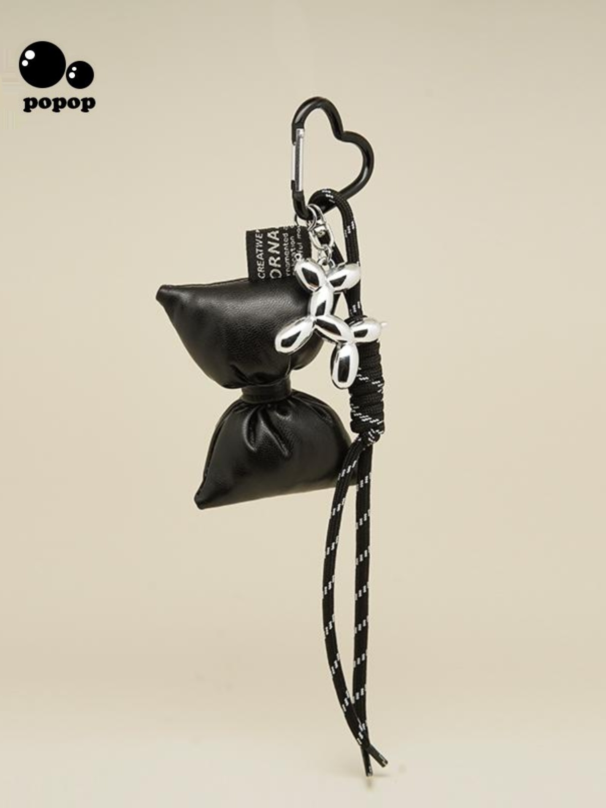 Marchimarli小众时尚海绵大蝴蝶结编织绳混合钥匙炼串Miu包挂