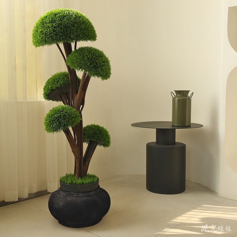 Artificial trees, special-shaped fake trees, mushroom trees, bonsai, office green plants, pine needle trees, hotel lobbies, garden decorative items Specification image