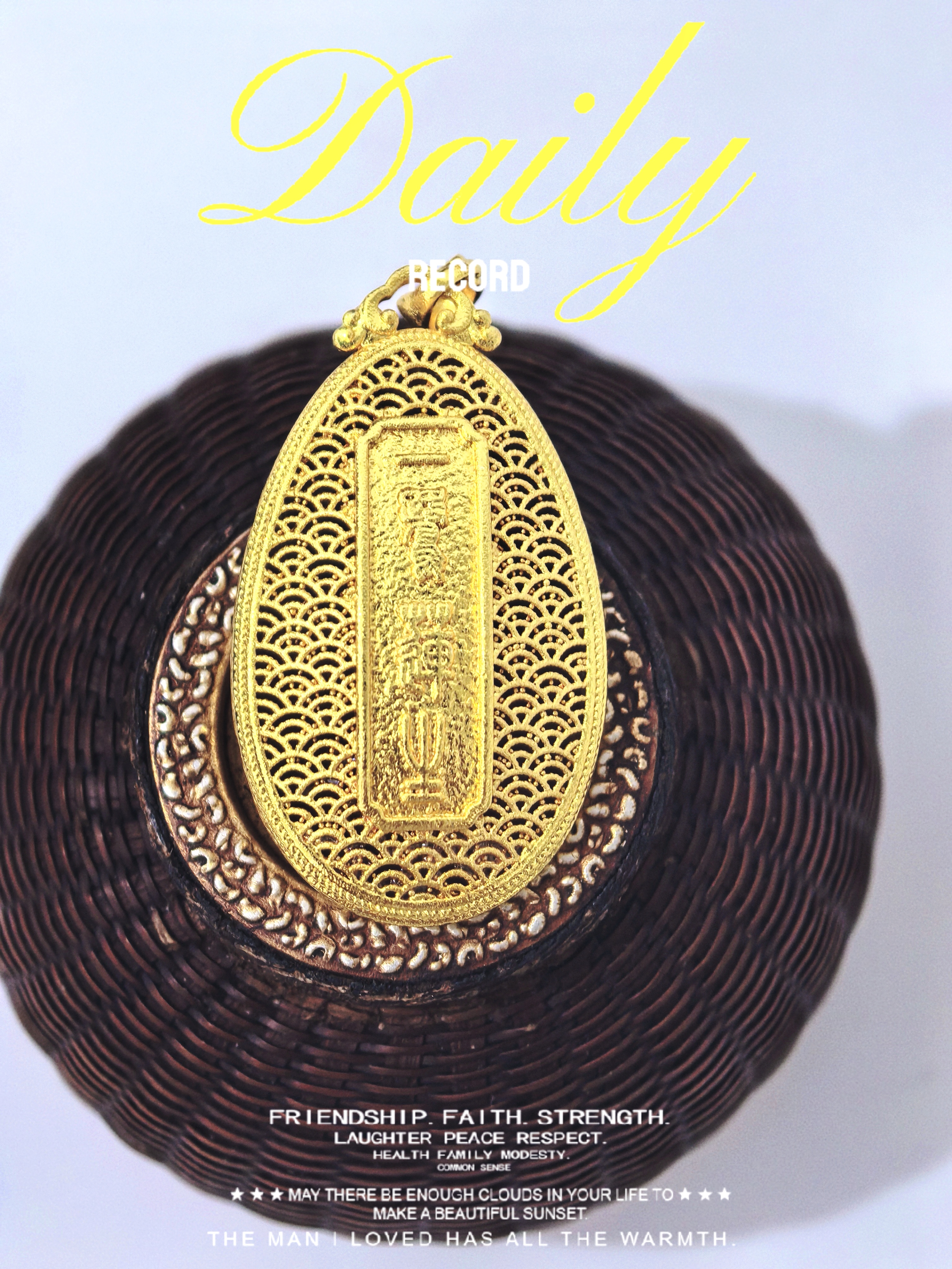 Ancient-style sand gold good luck lotus pendant, lotus seed pendant, woven rope necklace accessory manufacturer wholesale pic 3