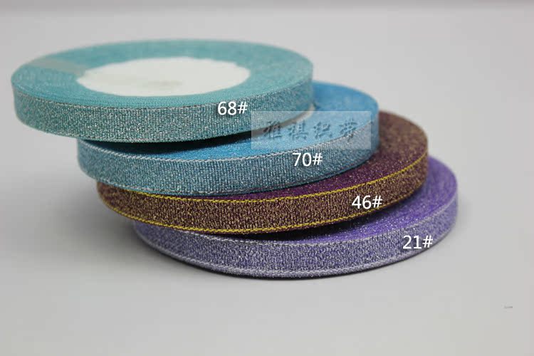 7mm 25Y闪亮葱带彩葱带蝴蝶结缎带丝带织带DIY发饰材料包装彩带详情11