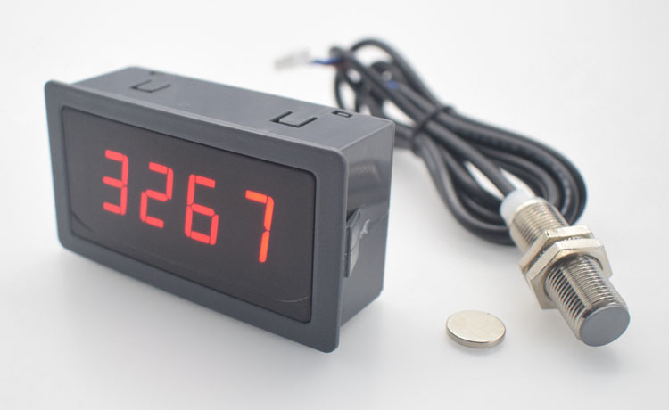 高精度数显测速表转速表电机马达测速仪带霍尔传感器直流转速表详情5