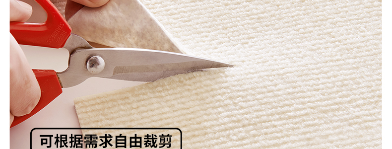 棕色米色棋盘格毛绒拼接吸水地垫丝圈底垫入户门地垫详情46