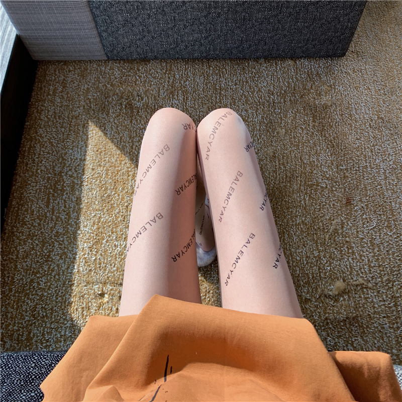 黑丝袜女夏薄款巴黎b字母菠萝任意剪连裤袜性感防勾丝打底袜批发详情35