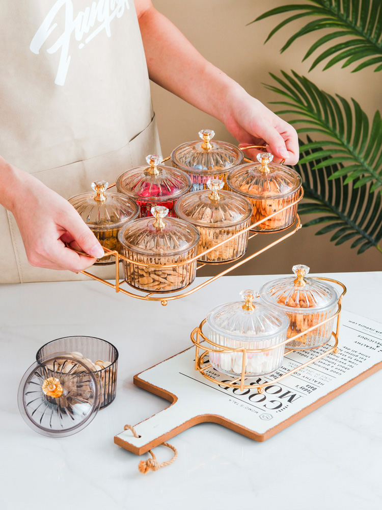 坚果盘轻奢茶几网红水果盘现代客厅摆放盘家用瓜子茶点零食糖果盘