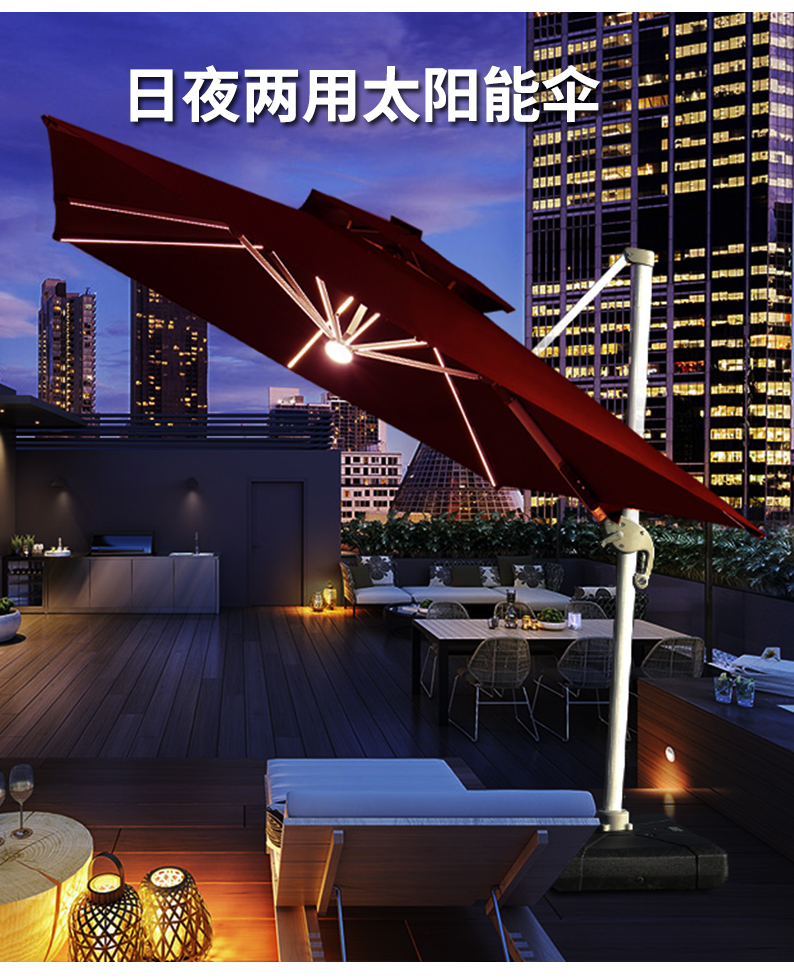 户外遮阳伞户外伞庭院伞室外伞太阳伞四方摆摊大伞罗马户外沙滩伞详情13