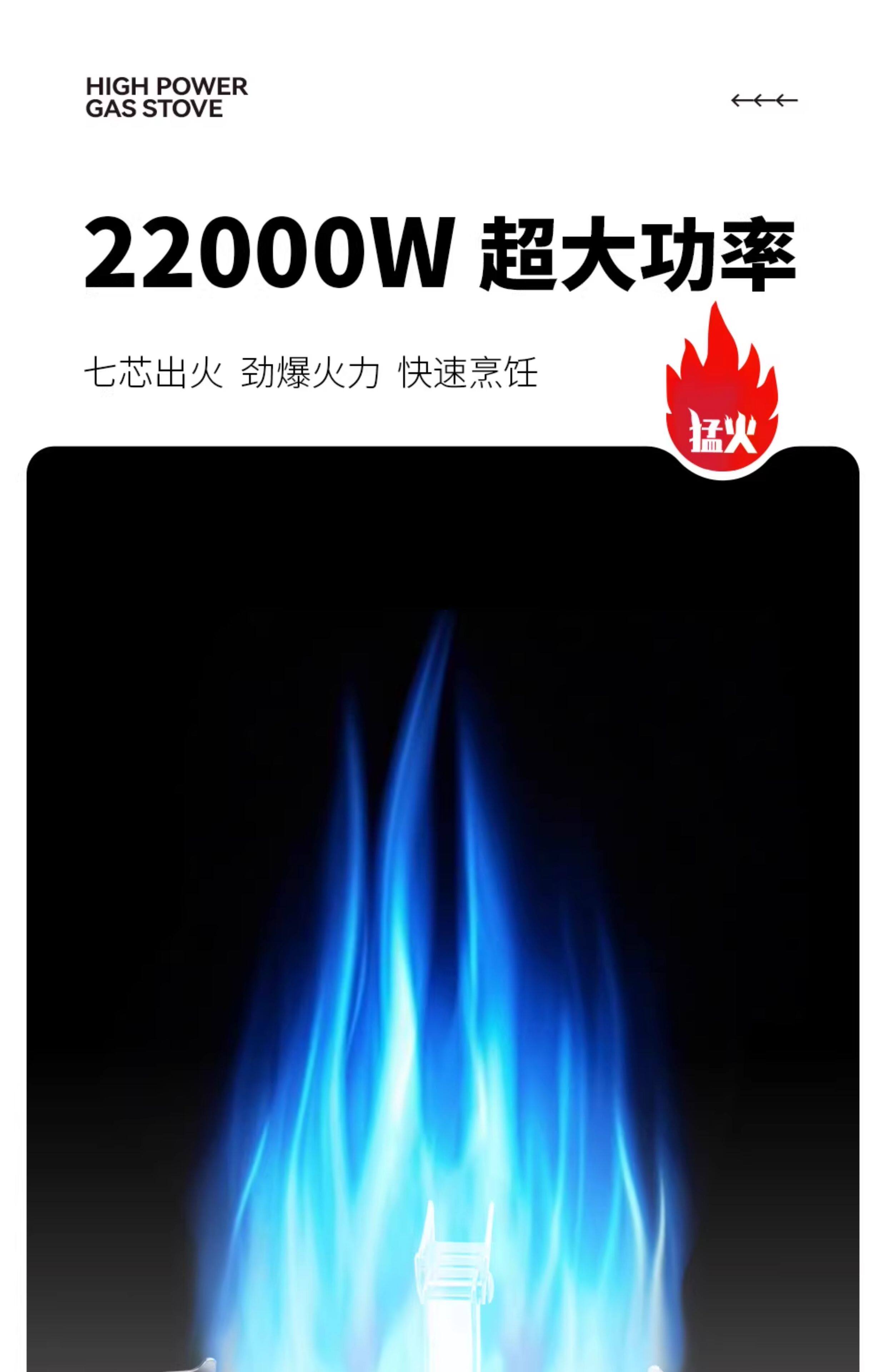 BRS-207户外炉具防风高山炉头野外露营便携式燃气炉七星灶猛火炉详情4