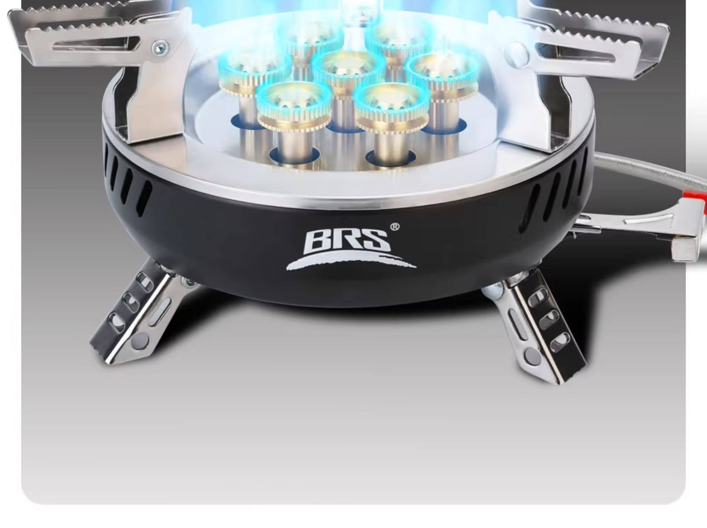 BRS-207户外炉具防风高山炉头野外露营便携式燃气炉七星灶猛火炉详情5