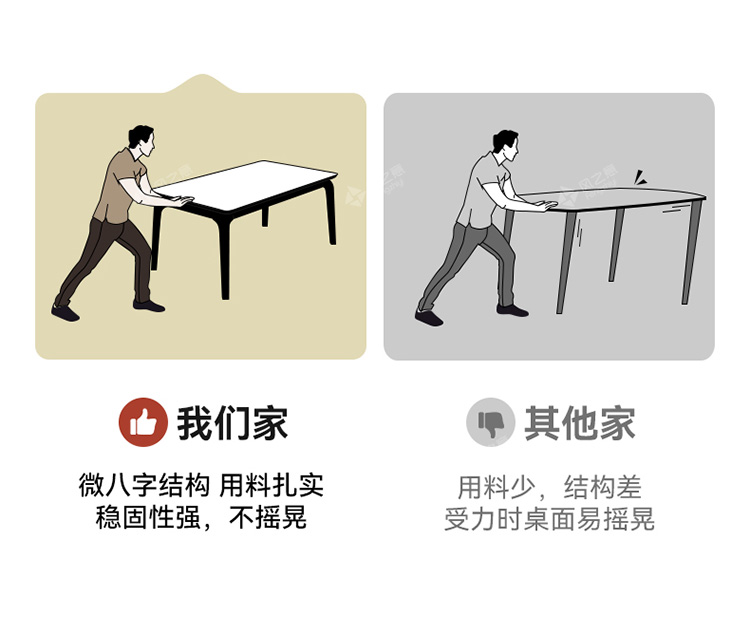 全实木岩板餐桌椅组合小户型家用饭桌新款奶油风长方形原木西餐桌详情20
