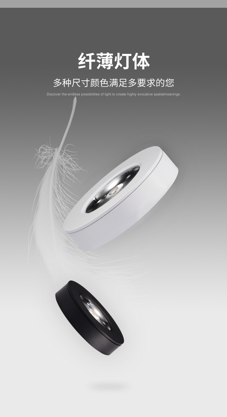 Exposed ultra-thin led small spotlights, cabinets, wine cabinets, display cabinets, mini shelf lights, corridor and passage lights, ceiling downlights, 5w pic 9