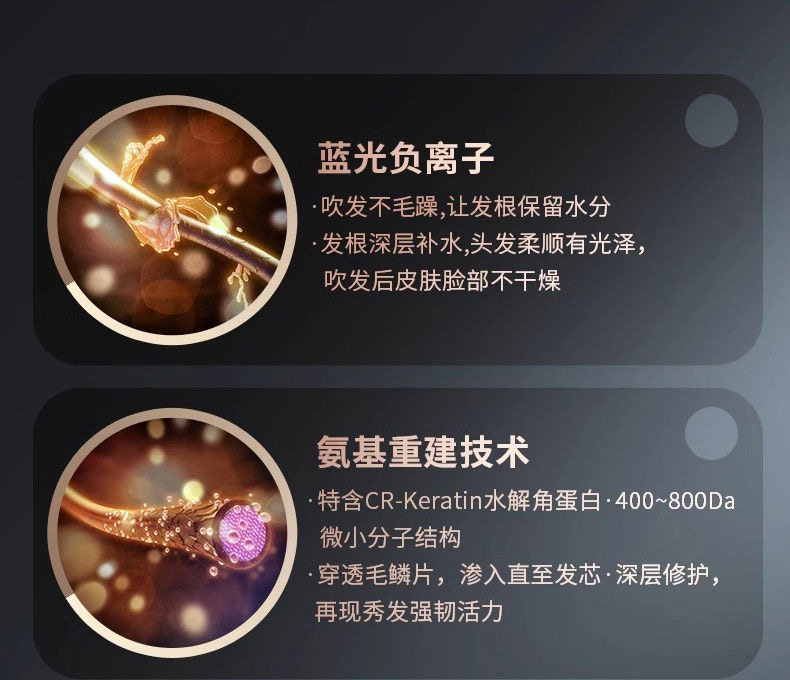 大筒吹风机家用电吹风大风力发廊理发店大功率负离子护发速干筒详情1