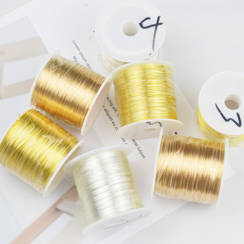【 100 meters per roll 】 Large roll of color-preserving copper wire. The copper wire does not fade or oxidize. Handcrafted ancient-style diy hair accessory pic 6