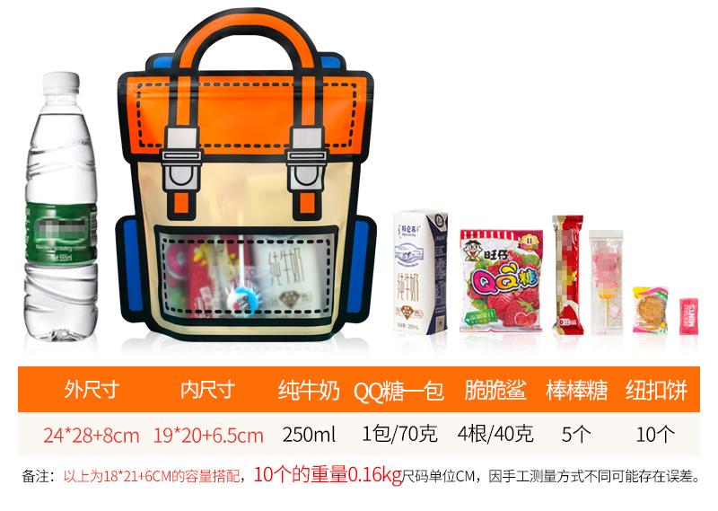 跨境塑料手提包装袋玩具零食礼品袋儿童小高级感伴手礼袋子礼物袋详情7