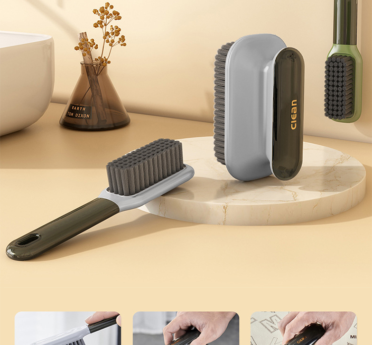Plastic shoe brush, household shoe washing brush, laundry cleaning brush set, multi-functional brush, student shoe brushing and washing small brush pic 21