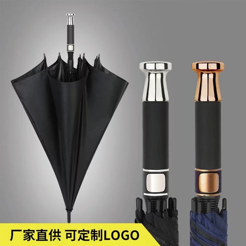 广告雨伞印logo雨伞男女长柄晴雨两用户外遮阳大号黑胶长柄伞详情2