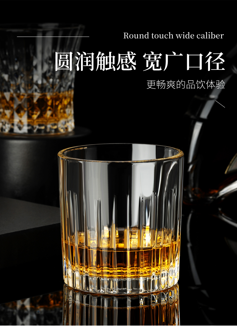 Bar KTV beer glasses, octagonal glasses, thickened whisky glasses, home creative crystal spirits glasses, spirits glasses pic 5