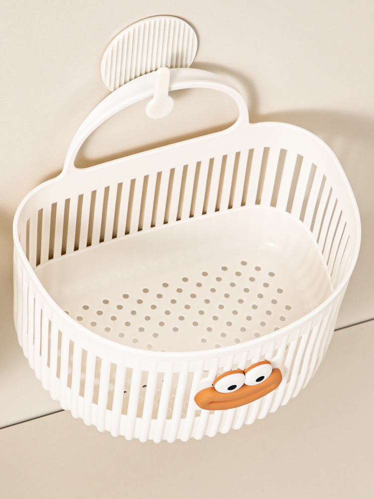Multi-functional small hanging basket, bathroom, waste face towel storage basket, kitchen, dormitory, bedside, wall-mounted hanging basket pic 9
