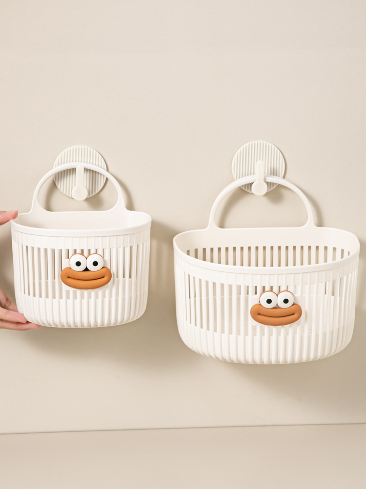 Multi-functional small hanging basket, bathroom, waste face towel storage basket, kitchen, dormitory, bedside, wall-mounted hanging basket pic 10