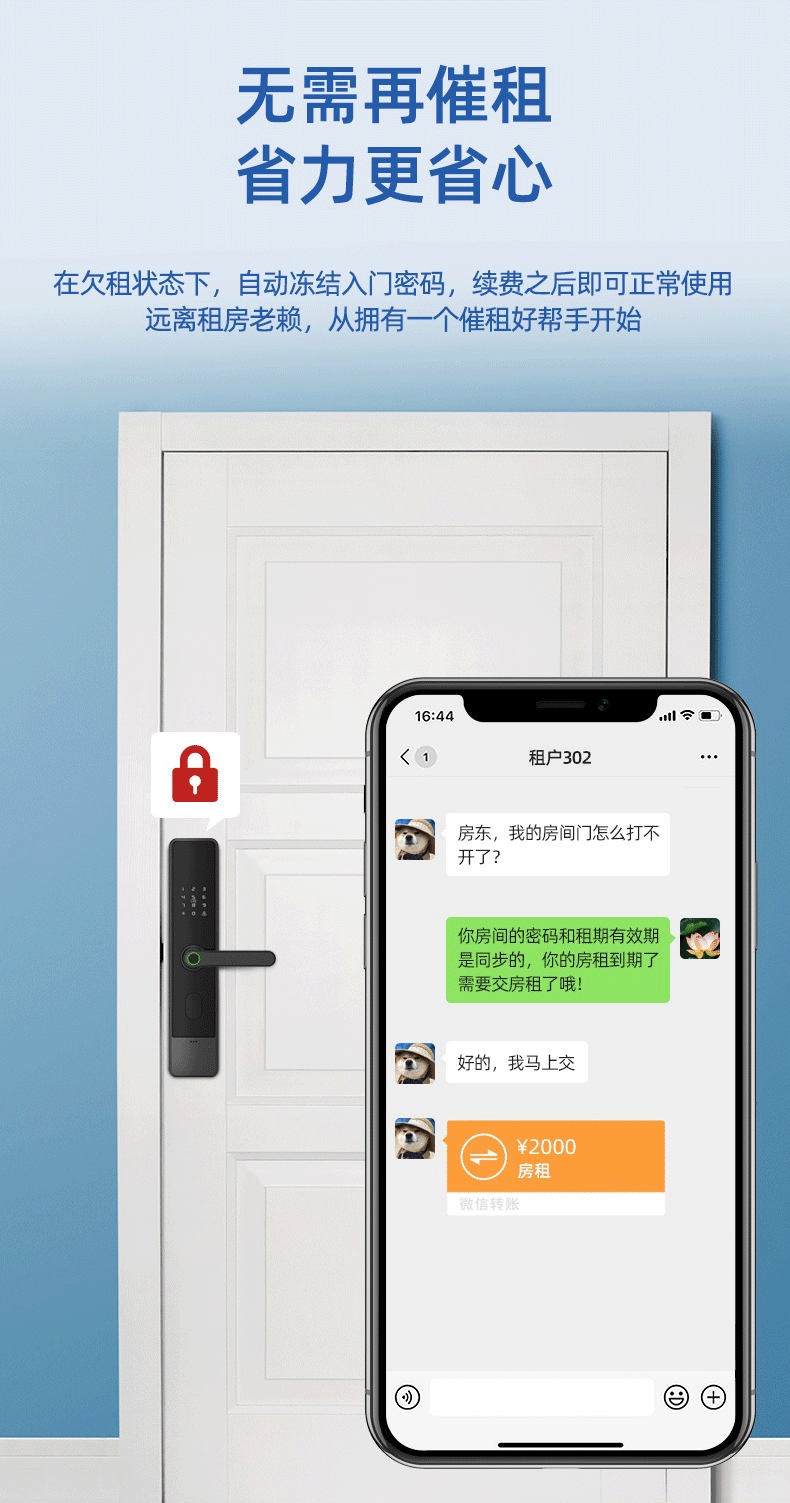 قفل الباب الذكي الأسود يدعم التحكم عن بعد في APP Doorlock pic 9