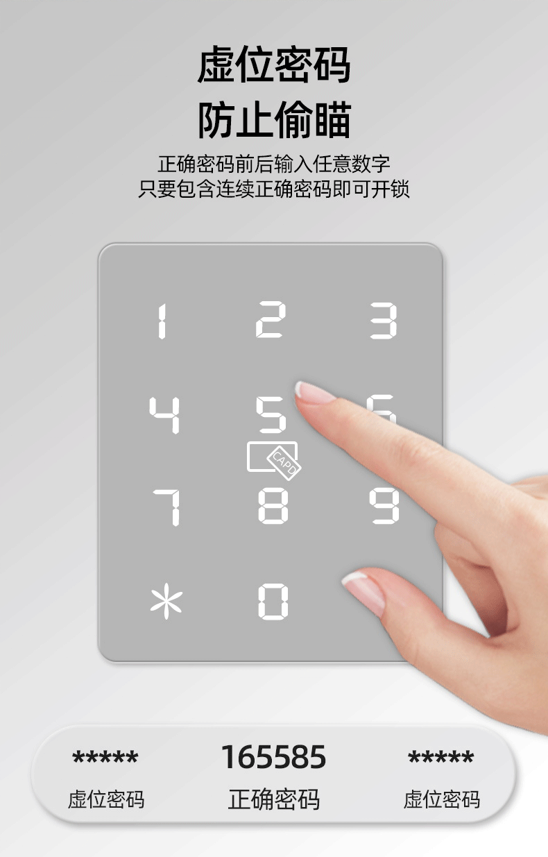 قفل الباب الذكي الأسود يدعم التحكم عن بعد في APP Doorlock pic 13