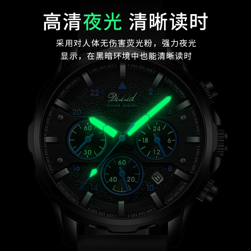 Swiss genuine men's 2024 new model, high-end business fully automatic mechanical watch with a large dial and a sense of luxury, waterproof details Picture