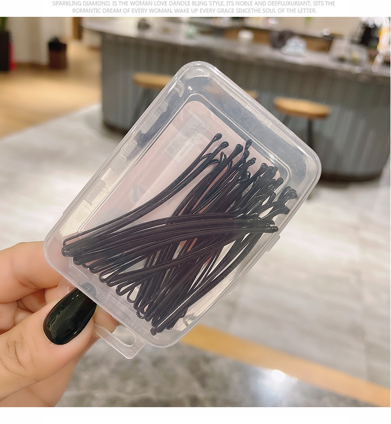 Hair clips, straight clips, simple clips to fix hair, black hair clips, steel clips, fringe clips, girlish top clips, headwear pic 8