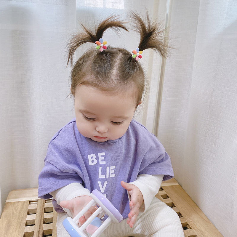 0-3岁小号宝宝 儿童可爱卡通头发绳婴儿拇指发圈不伤发橡皮筋头饰详情5