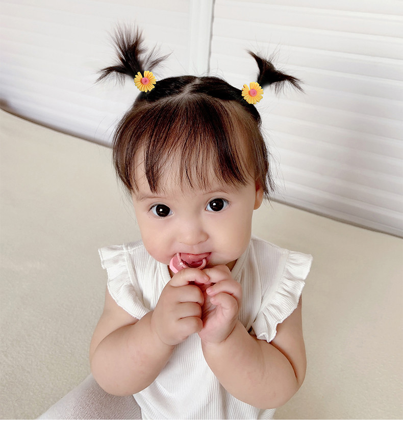 0-3岁小号宝宝 儿童可爱卡通头发绳婴儿拇指发圈不伤发橡皮筋头饰详情6